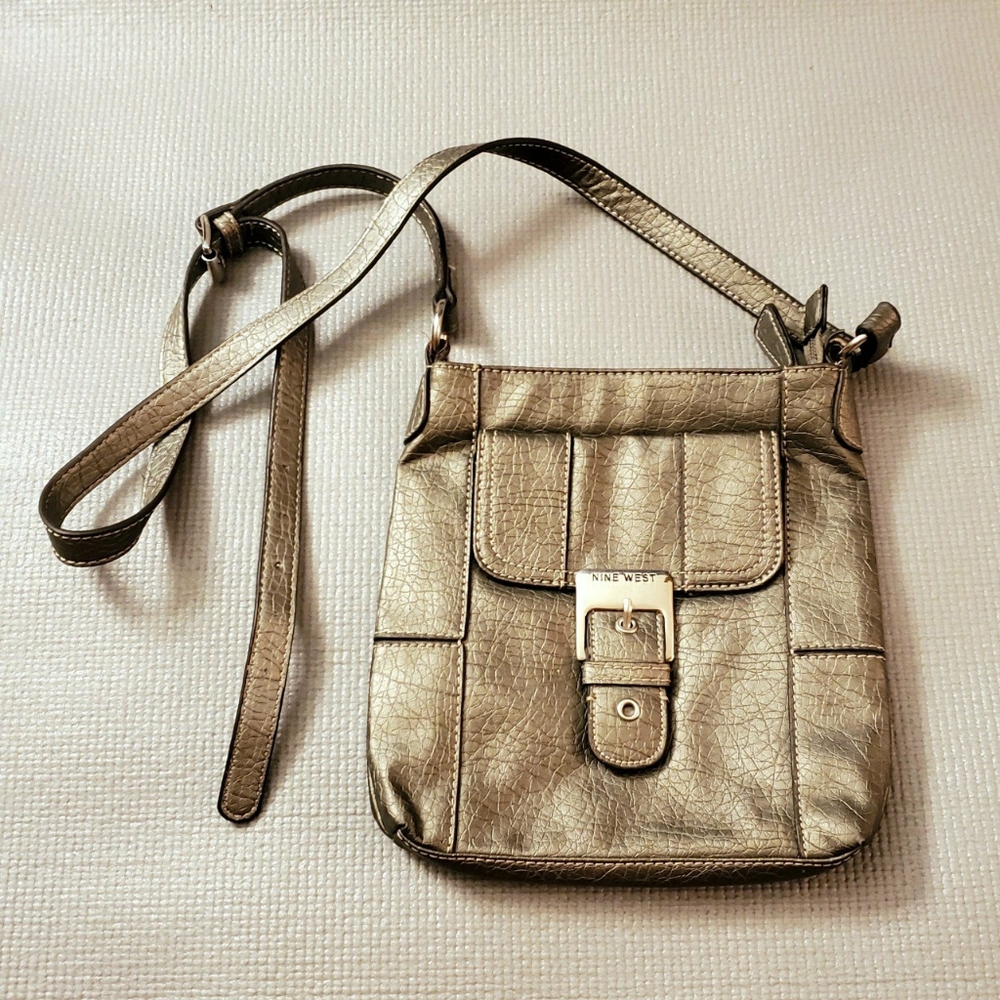 Nine West Crossbody Chrome Purse